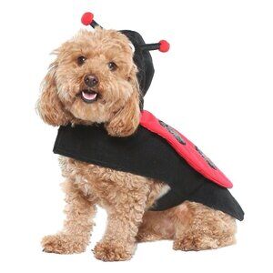 NEW Ladybug Costume 1pc Pet Size Small Dog Cat (10-20 lb) Halloween Vibrant Life